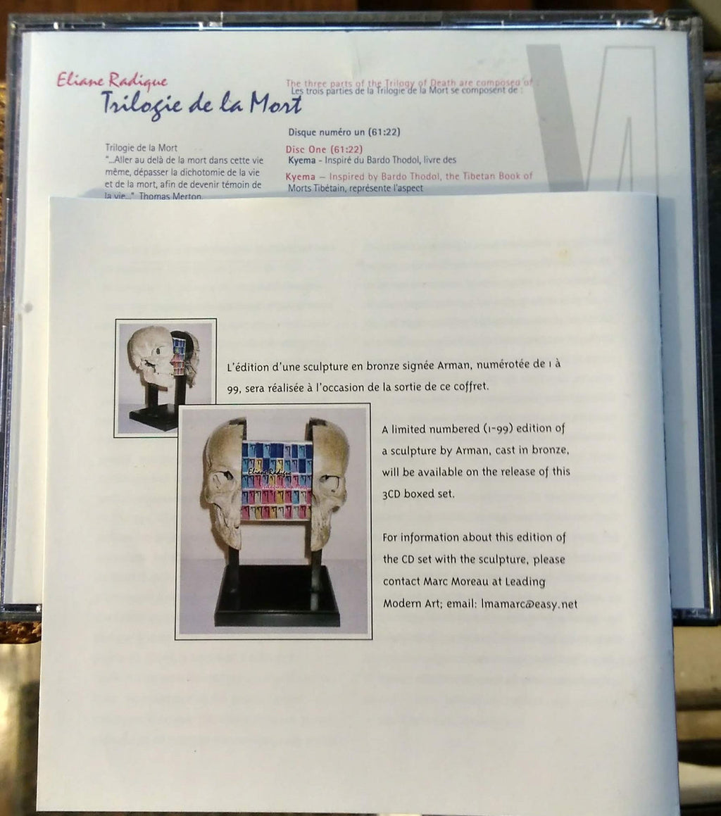 Eliane Radigue - Trilogie de la Mort (3CD) – Meditations