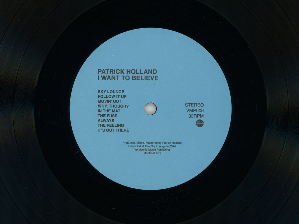 Patrick Holland - I Want To Believe (LP) – Meditations
