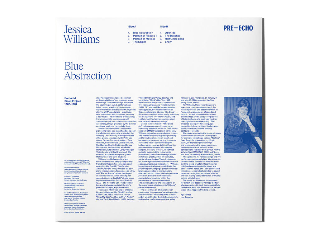 Jessica Williams - Blue Abstraction: Prepared Piano Project 1985
