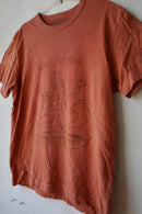 Meditations Shiva Surfing Hand-Dye Organic Cotton T-Shirt (Sadhu Orange)
