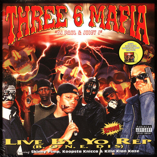 Three 6 Mafia - Live By Yo Rep (B.O.N.E. Dis) (Yellow Vinyl 12