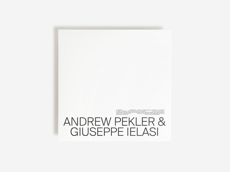 Andrew Pekler & Giuseppe Ielasi - Palimpsests (LP)