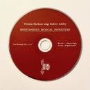 Thomas Buckner sings Robert Ashley - Spontaneous Musical Invention (CD)