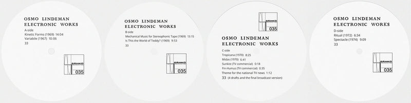 Osmo Lindeman - Electronic Works (2LP+CD)