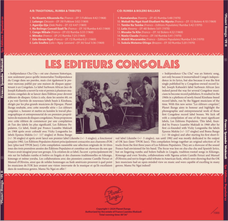 Franco & O.K. Jazz -  Franco Luambo Makiadi Presents Les Editions Populaires (1968-1970) (2LP)