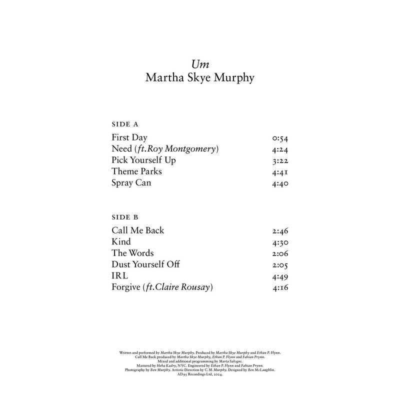 Martha Skye Murphy - Um (LP)