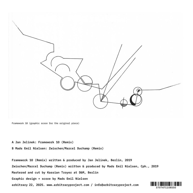 Jan Jelinek, Mads Emil Nielsen - Framework / Zwischen Remixes (7"+DL)