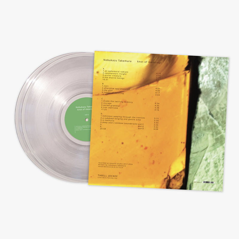 竹村延和knotofmeanings限定盤ClearVinylレコード新品未開封 knot of meanings / 意味のたま/NOBUKAZU TAKEMURA/竹村延和/約