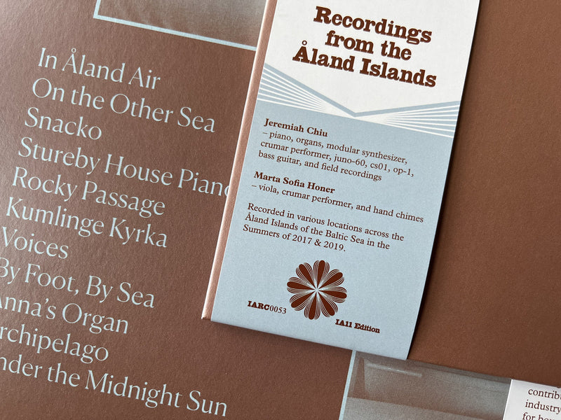 Jeremiah Chiu & Marta Sofia Honer - Recordings from the Åland Islands  (IA11 Edition) (LP)