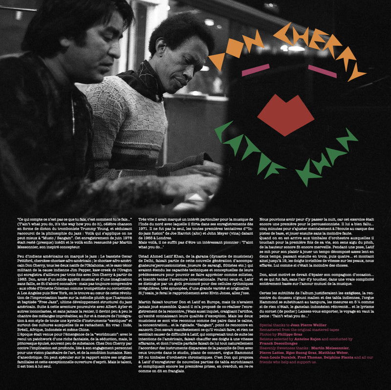 Don Cherry, Latif Ahmed Khan - Music / Sangam (LP)