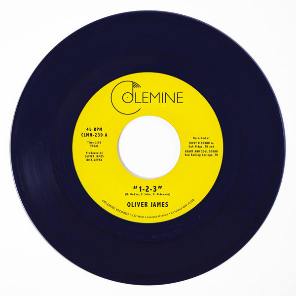 Oliver James - 1-2-3 / Nothing Is Forever (Dark Blue Vinyl 7
