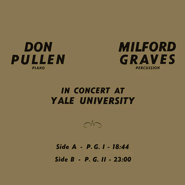 Milford Graves, Don Pullen - In Concert At Yale University (LP)