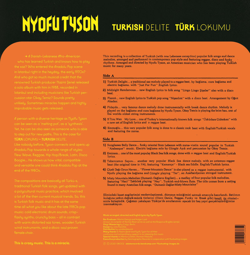 Nyofu Tyson Turkish Delite Türk Lokumu (LP)