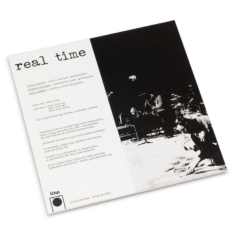 Alvin Curran / Andrea Centazzo / Evan Parker - Real Time (LP)