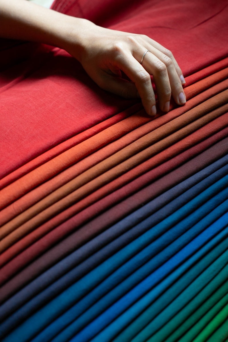 Meditations Shiva Surfing・Kitta Natural Dye Organic Hemp Cotton T-Shirt (琉球藍)