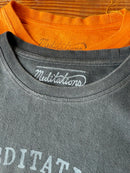 Meditations Shiva Surfing・Kitta Natural Dye Organic Hemp Cotton T-Shirt (琉球藍)