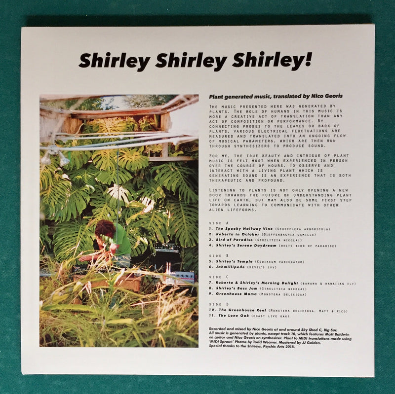 Nico Georis - Plant Music Vol 1 - Shirley Shirley Shirley! (2LP+Booklet+DL)