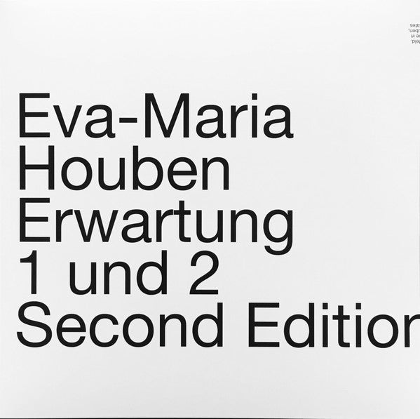 Eva-Maria Houben - Erwartung 1 Und 2 (LP)