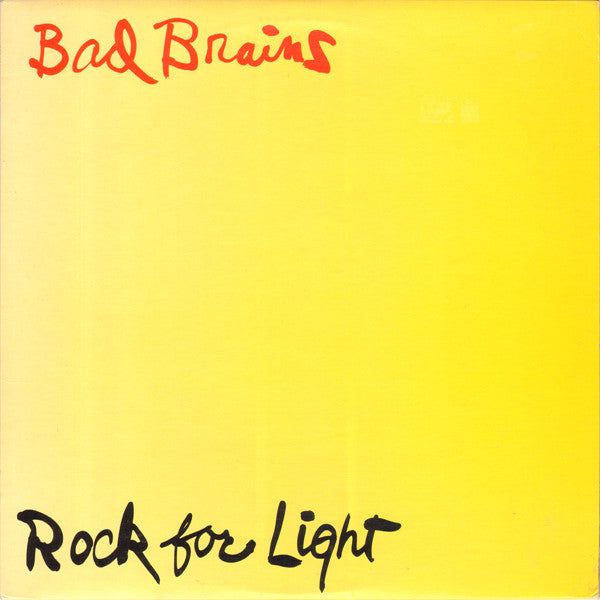 Bad Brains - Rock For Light (Yellow CS)