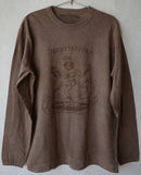 Meditations Shiva Surfing Hand-Dye Organic Cotton L/S T-Shirt (Brown)