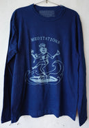 Meditations Shiva Surfing Hand-Dye Organic Cotton L/S T-Shirt (Miyazaki Natural Indigo)