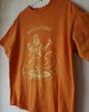 Meditations Shiva Surfing・Kitta Natural Dye Organic Hemp Cotton T-Shirt (Hindu Orange)
