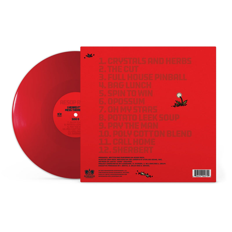 Aesop Rock - I Heard It's A Mess There Too (Apple Red Opaque Vinyl LP)