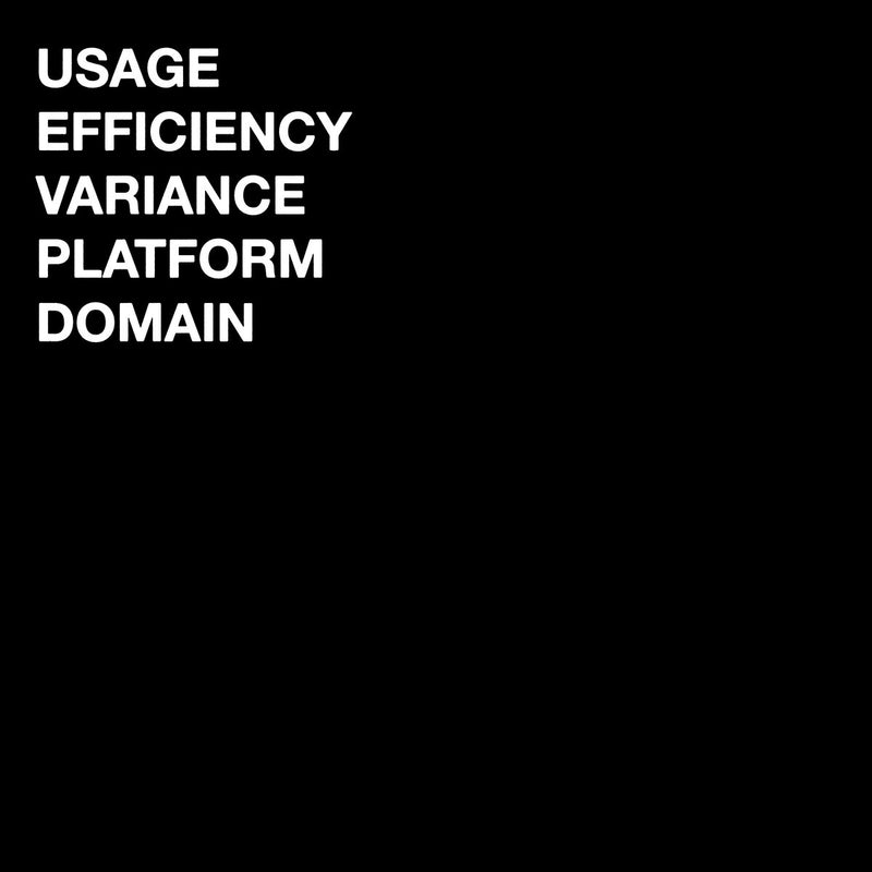 Usage/Efficiency/Variance/Platform/Domain - Usage Efficiency Variance Platform Domain (LP)