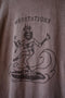 Meditations Shiva Surfing Hand-Dye Organic Cotton T-Shirt (Brown)