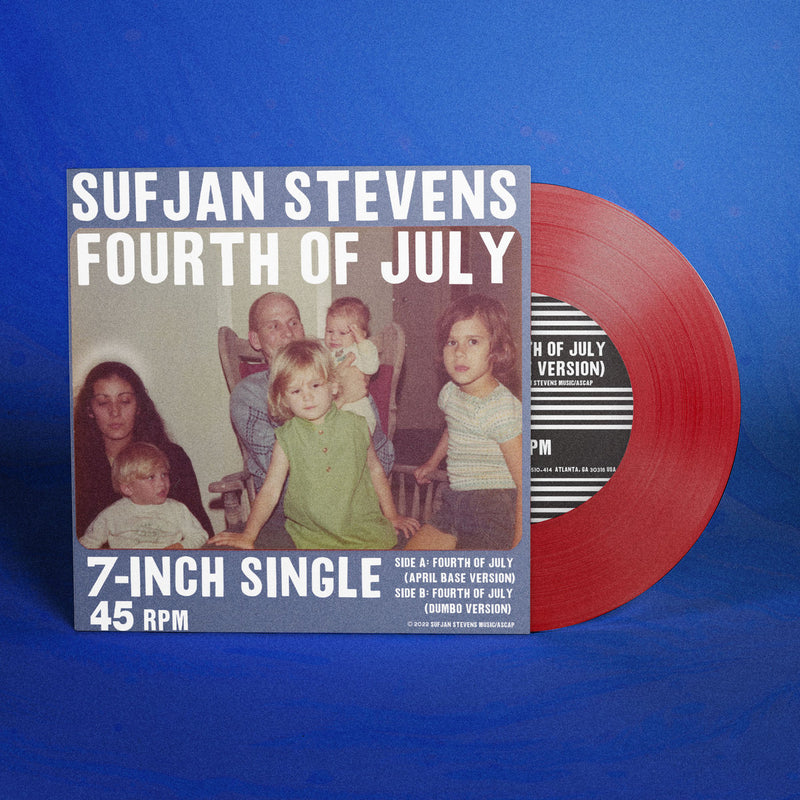 Trofast hagl skuffet Sufjan Stevens - Fourth of July (Opaque Red Vinyl 7") – Meditations