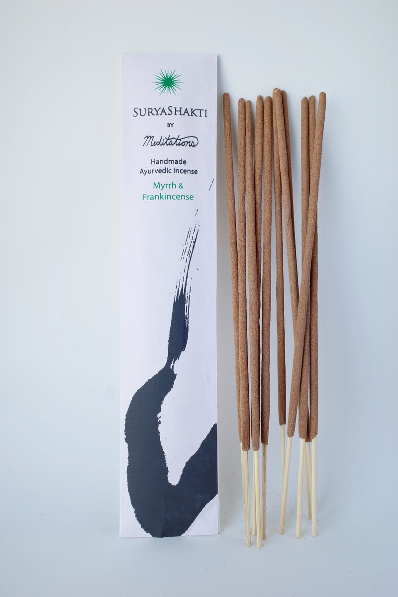 SuryaShakti : Handmade Ayurvedic Incense (Myrrh & Frankincense)